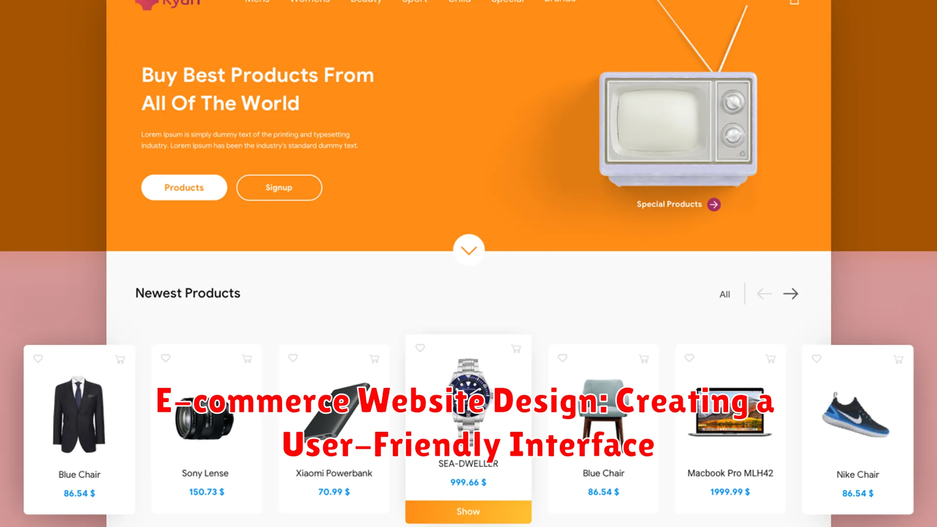 E-commerce Website Design: Creating a User-Friendly Interface
