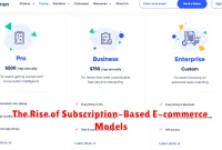 The Rise of Subscription-Based E-commerce Models